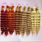 Deep wave bulk human hair