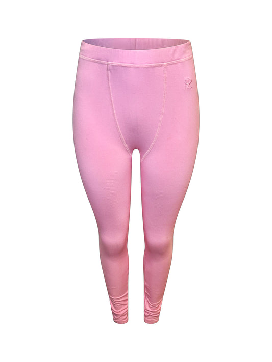 Arctic Pink ribbed legging