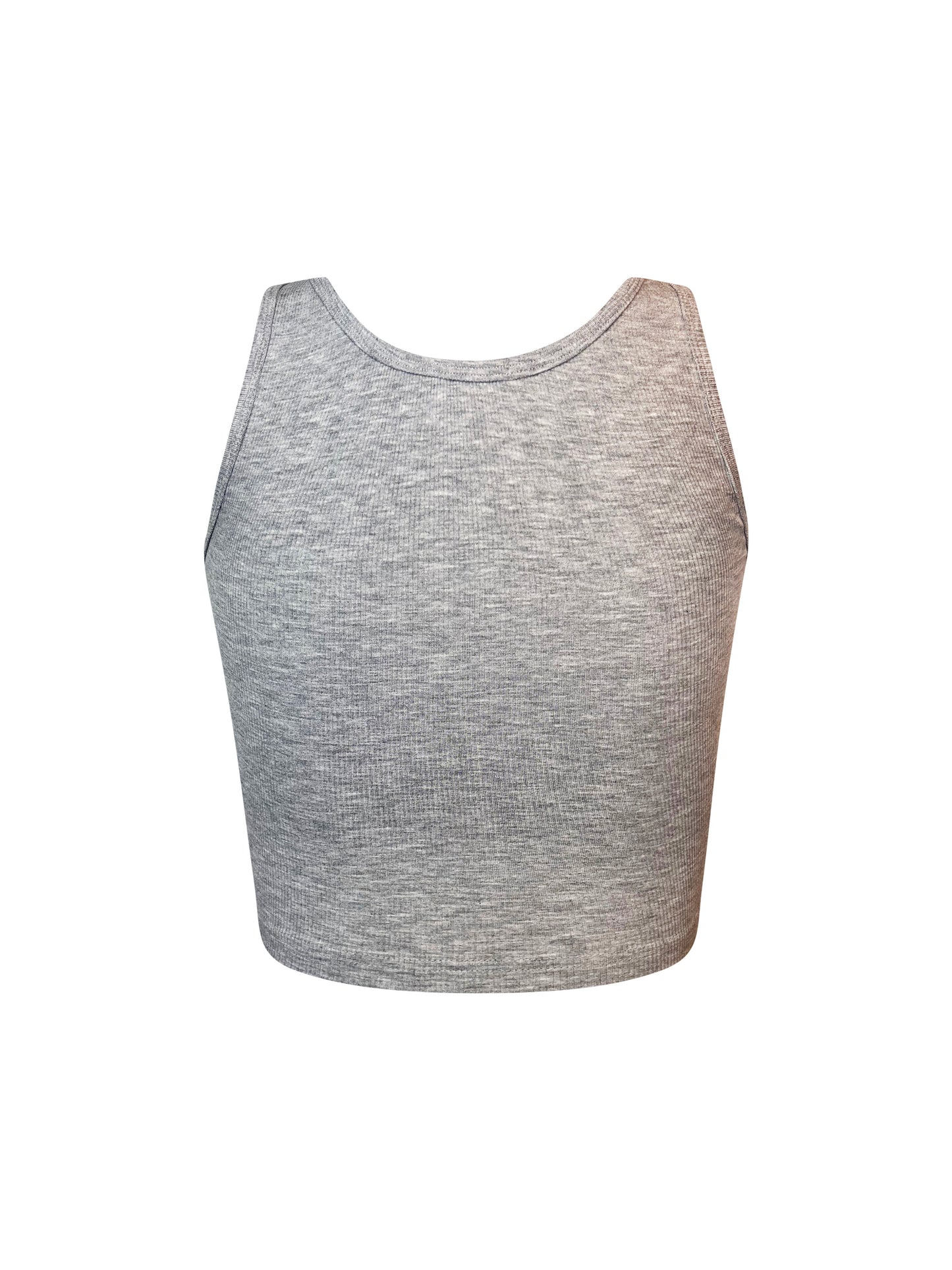 Sky Grey ribbed tank