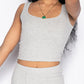 Sky Grey ribbed tank